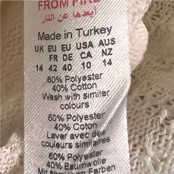 PrettyLittleThing NWT Crochet Bandeau Cut Out Maxi Beach Dress Size US 10 - Picture 4 of 4